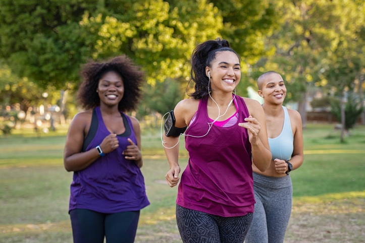 A group of diverse active women working out together, doing some of the best exercises for women.